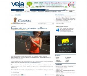 Correr pelo Mundo na Veja.com